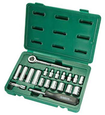 世達工具09522  20件6.3MM系列套筒組套