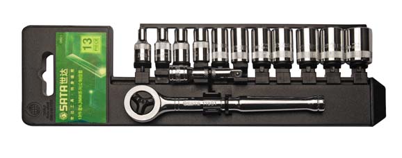 世達(dá)工具09521  13件6.3MM系列套筒組套