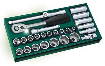 世達工具09903    工具托組套-27件12.5MM系列套筒