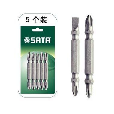世達(dá)工具59386 5件套6.3MM系列65MM長雙頭旋具頭#3/6.5MM