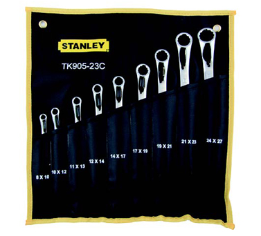 STANLEY史丹利工具TK905-23C 9件公制45°角雙梅花扳手...